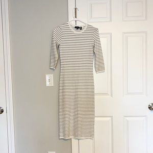 Theory classic stripe knitted dress